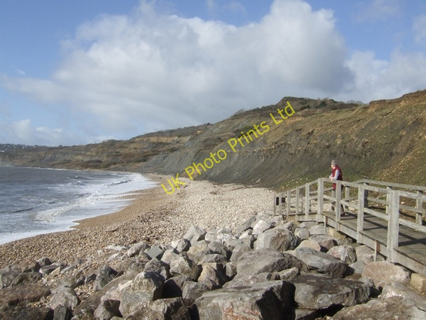 Photo 6"x4" Beach at Charmouth Lyme Regis c2008