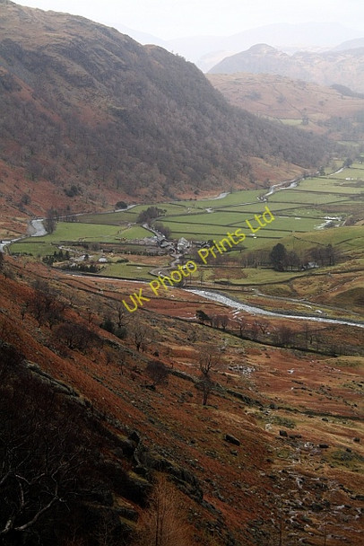 Photo 6"x4" Seathwaite and Lower Borrowdale Seathwaite\/NY2312 c2008