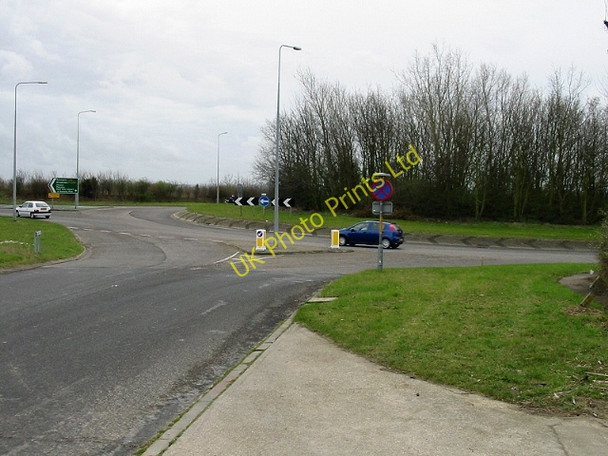 Photo 6"x4" View of Monkton Roundabout from Seamark Road Monkton\/TR2865 c2008