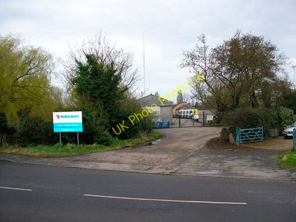Photo 6"x4" Entrance to a highway service depot, Ash Road, Sandwich, Kent Sandwich c2008