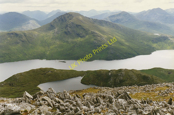 Photo 6"x4" View southwest from Spidean Mialach Spidean Mialach c1997
