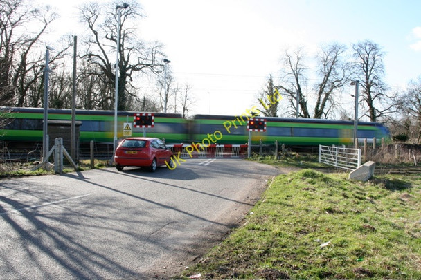 Photo 6"x4" Railway Crossing Sawston c2008