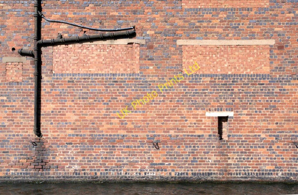 Photo 6"x4" Old factory wall Bromford c2008