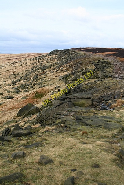 Photo 6"x4" Pennine Way on Castleshaw Moor (1) Bleak Hey Nook c2008