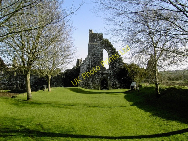 Photo 6"x4" Kilcrea Abbey, West Front Farran c2007