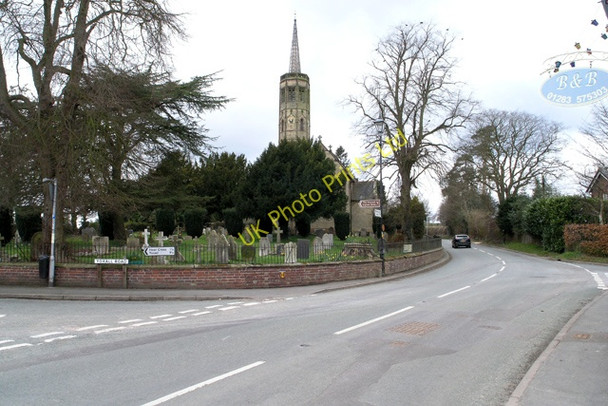 Photo 6"x4" Newborough Church and churchyard Newborough\/SK1325 c2008