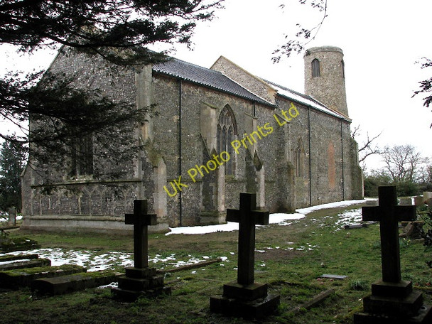 Photo 6"x4" The church of St Lawrence Beeston St Lawrence c2008