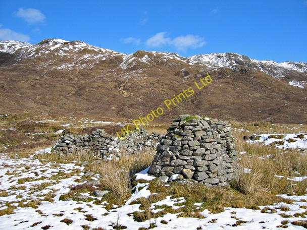 Photo 6"x4" Ruins in Coire Dhuinnid Inverinate c2008