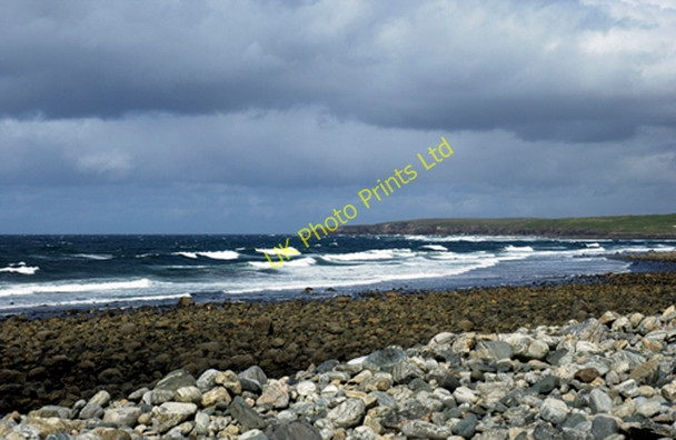 Photo 6"x4" Brue Beach on a stormy day Br\u00f9 c2007