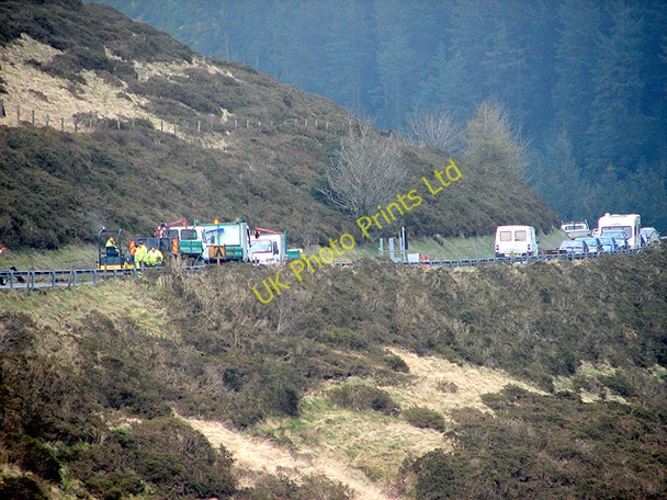 Photo 6"x4" Road repairs on the A44 Pont Rhydgaled c2008