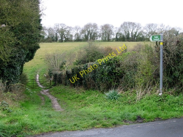 Photo 6"x4" Footpath off Tyler Hill Road Blean c2008
