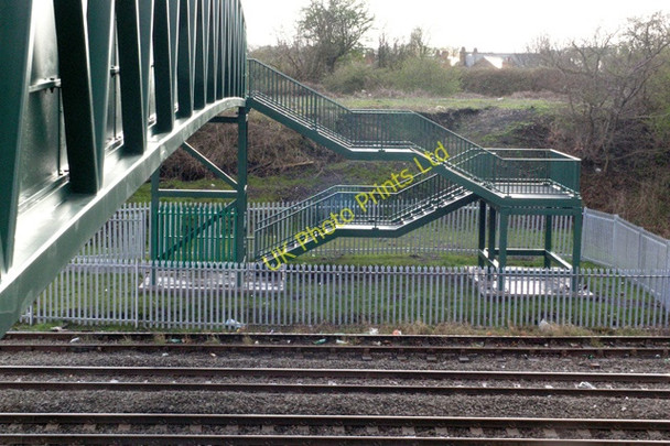 Photo 6"x4" Footbridge steps Long Eaton c2008