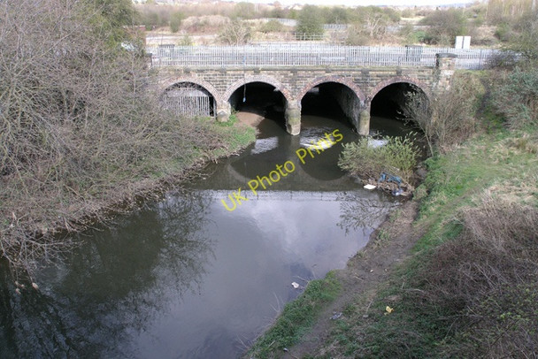 Photo 6"x4" Rail bridge over the Erewash Long Eaton c2008