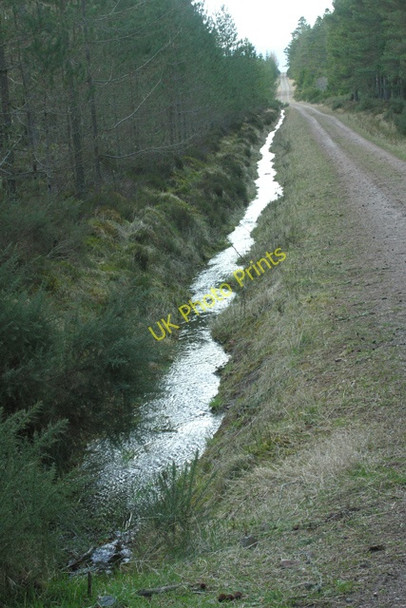 Photo 6"x4" Millbuie Forest track and drainage ditch Springfield\/NH6663 c2008