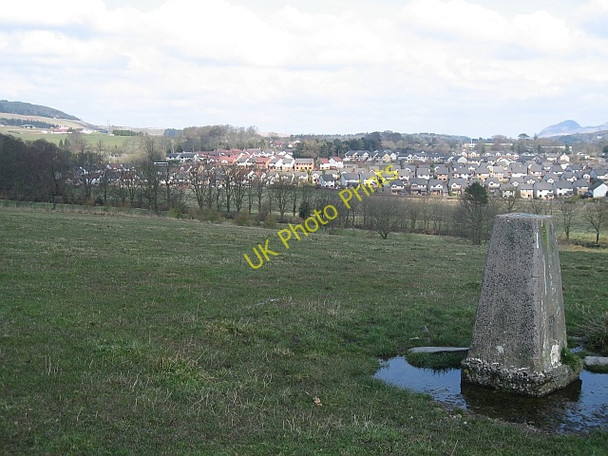 Photo 6"x4" Trig point and Mains Estate Milngavie c2008