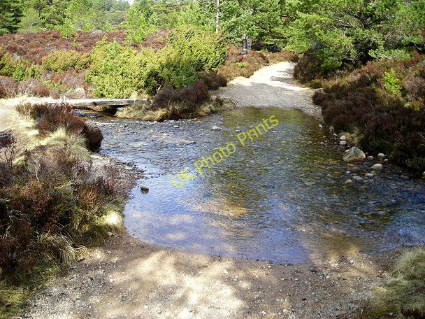 Photo 6"x4" Ford over Burn in Rothiemurchus Doune\/NH8809 c2008