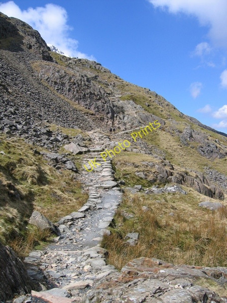Photo 6"x4" A walk up the Pyg track - steep ground ahead Gwastadnant c2008