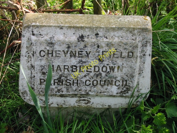 Photo 6"x4" Sign next to the playing fields Upper Harbledown c2008