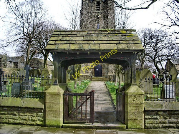 Photo 6"x4" St John the Evangelist Church, Worsthorne, Lych gate Worsthorne c2008