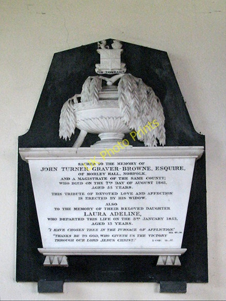 Photo 6"x4" St Peter's church- monument Morley St Botolph\/TM0799 c2008