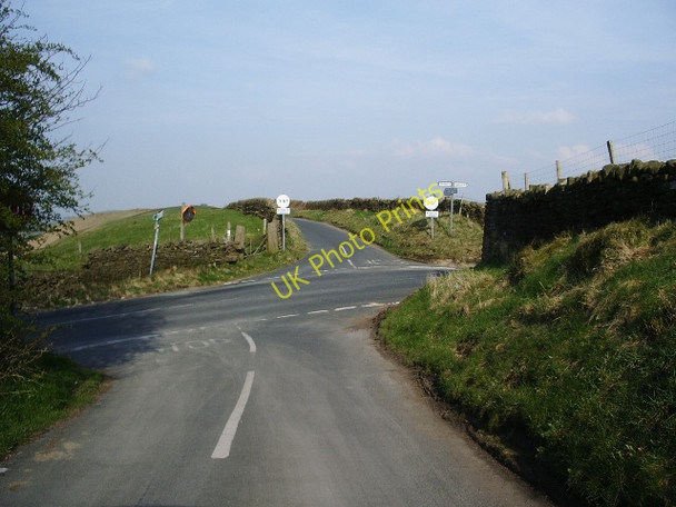 Photo 6"x4" Road junction Sabden c2008