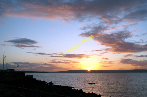 Photo 6"x4" Belfast Lough sunset [1] Bangor\/J5081 c2008