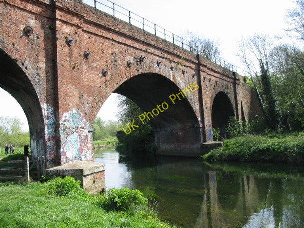Photo 6"x4" Railway bridge over the Great Stour Canterbury\/TR1457 c2008