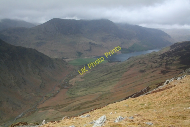 Photo 6"x4" Borrowdale viewed from Hindscarth Edge Gatesgarth\/NY1915 c2008