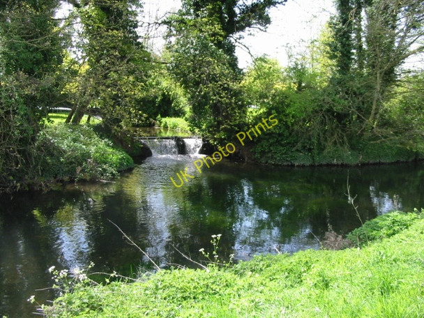 Photo 6"x4" Small weir feeding into the Great Stour at Horton Horton\/TR1155 c2008