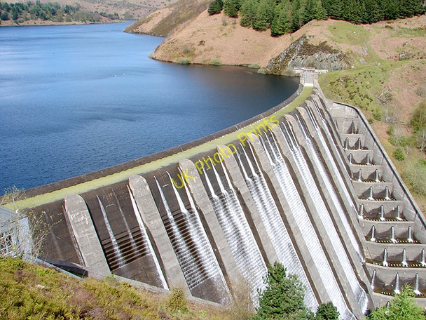 Photo 6"x4" Clywedog Dam and Llyn Clywedog Reservoir Glyn\/SN9286 c2008
