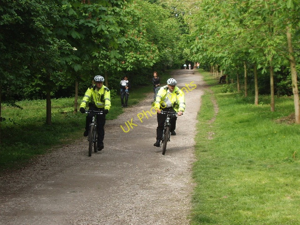 Photo 6"x4" Park police on bikes, Holland Park Kensington\/TQ2579 c2008