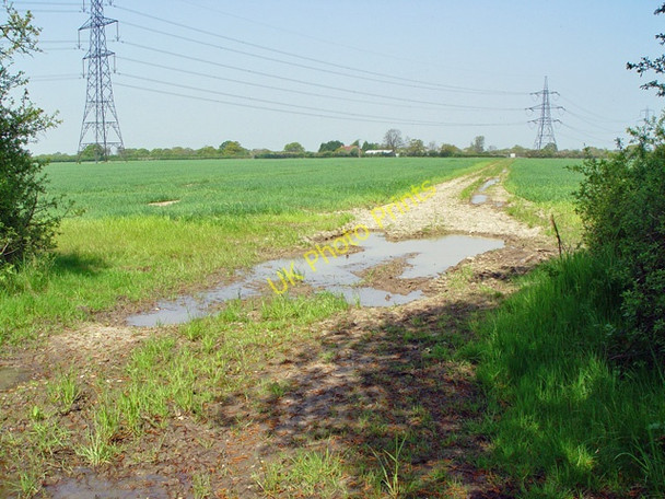 Photo 6"x4" Through the wheatfields near Harlthorpe, East Yorks. Harlthorpe c2008
