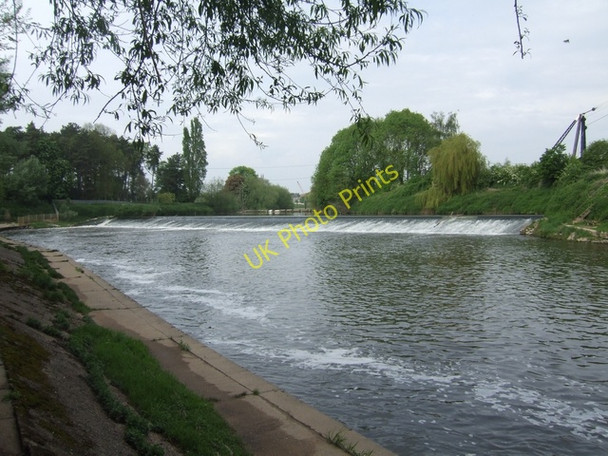 Photo 6"x4" Weir on River Severn at Diglis Worcester c2008