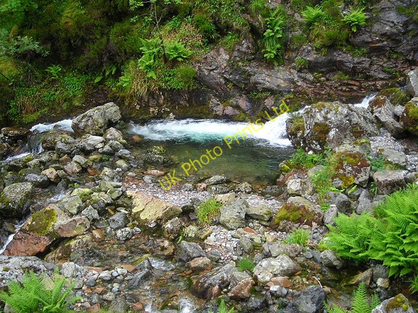 Photo 6"x4" Waterfall and Pool on Allt Coire Gabhail Allt Lairig Eilde c2007
