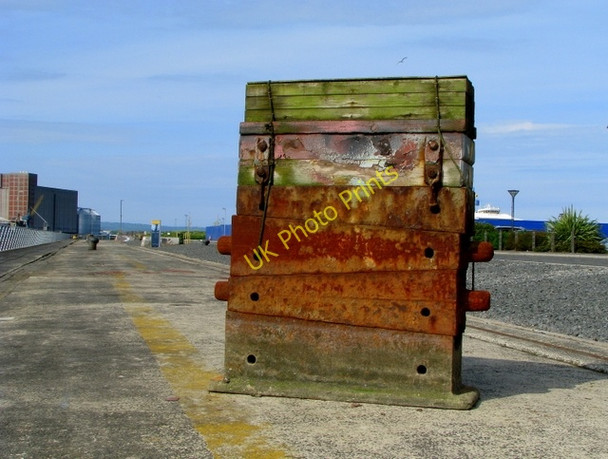 Photo 6"x4" Keel blocks, Thompson Graving Dock Belfast [3] Belfast c2008