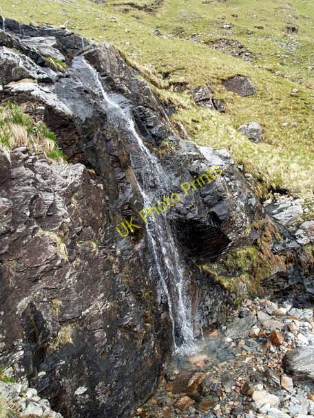 Photo 6"x4" Small waterfall below Bealach Fhaolain Dalness\/NN1651 c2008