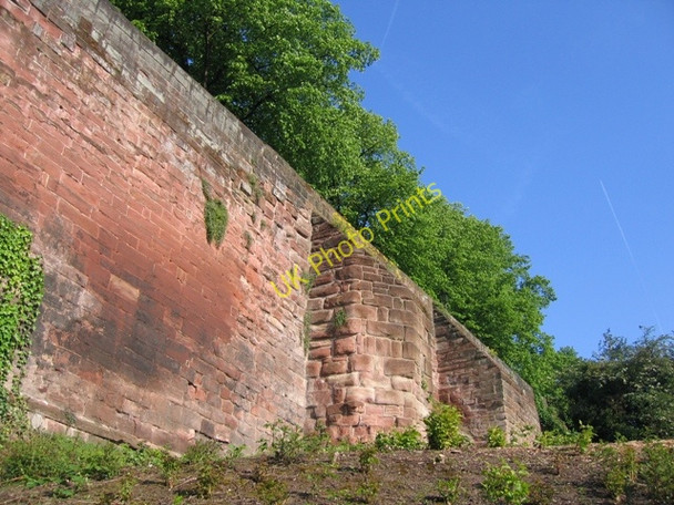 Photo 6"x4" Buttresses on the city walls Chester c2008