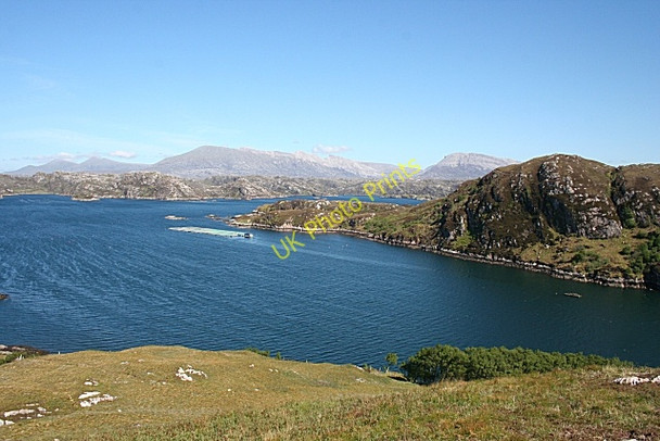 Photo 6"x4" Fish Farming in Loch Laxford Foindle c2008