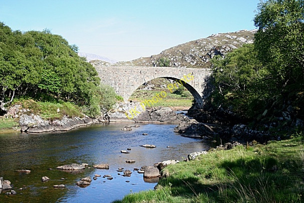 Photo 6"x4" Laxford Bridge Bad na B\u00e0ighe Forest c2008