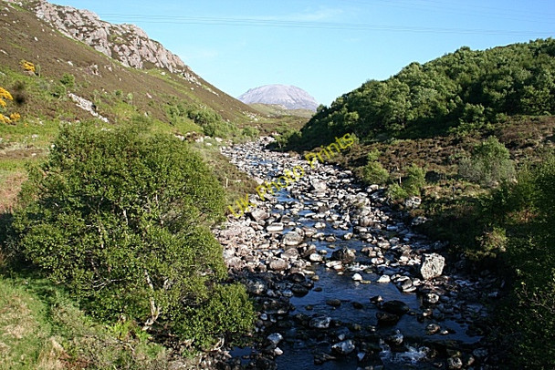 Photo 6"x4" Rhiconich River from the Old Bridge Rhiconich c2008