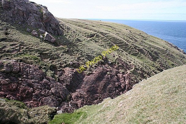 Photo 6"x4" Change of Rock Type Cape Wrath c2008