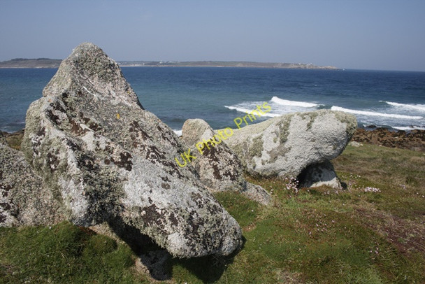 Photo 6"x4" Ancient Burial Cairn near Dropnose Point Hugh Town c2008