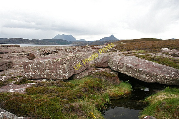 Photo 6"x4" Torridonian Sandstone Brae of Achnahaird c2008