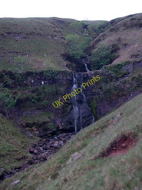 Photo 6"x4" Waterfall, Nant y Llyn Glyntawe c2008