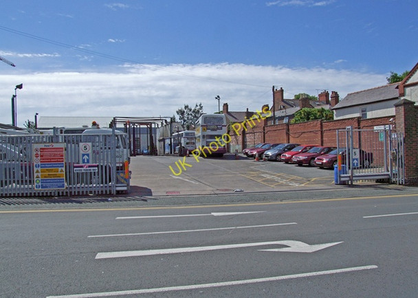 Photo 6"x4" Bus garage Chester c2008
