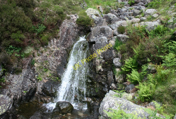 Photo 6"x4" Waterfall on Greendale Gill Nether Wasdale c2008