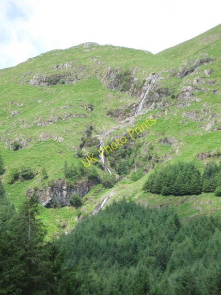 Photo 6"x4" Waterfall (in quite a dry spell) Dalness\/NN1651 c2008