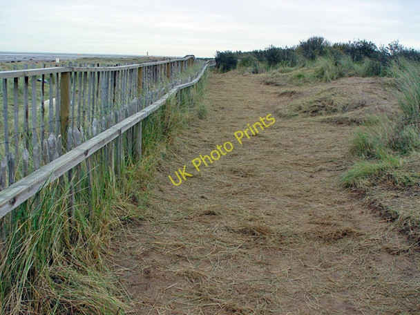 Photo 6"x4" Footpath at Donna Nook Donna Nook c2007