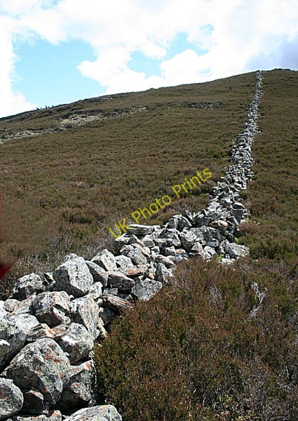 Photo 6"x4" Drystane Dyke Castleton\/NO1591 c2008