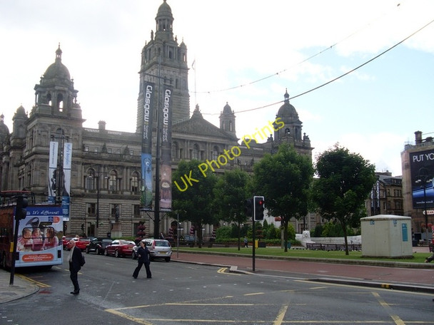 Photo 6"x4" George Square and City Chambers Glasgow c2008